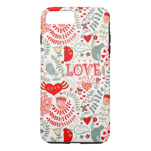 Coques Case-Mate iPhone Cute Floral Valentines Design (Dos)
