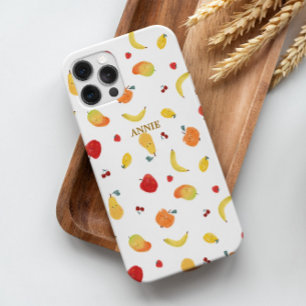 Coque iPhone 16 Pro Cute & Fun Coloré Multi Fruits Design Motif