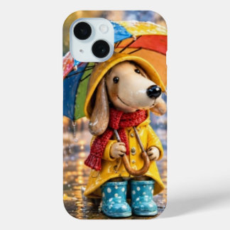 Coque Case-Mate iPhone Cute Garden Puppy Dog with Flower Crown and Wateri
