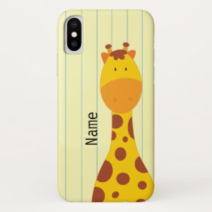 Coque Case-Mate Pour iPhone Cute Giraffe Animal Nom personnalisé