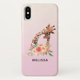 Case-Mate iPhone Case Cute Giraffe Aquarelle Maman & Bébé