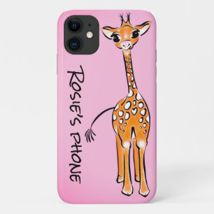 Case-Mate iPhone Case Cute Giraffe drawing, safari animals