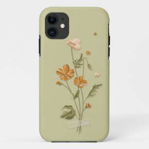 Case-Mate iPhone Case Cute Girl oranger fleuri Coque-Mate