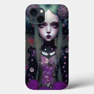Case-Mate iPhone Case Cute Goth Girl Purple Black Imaginaire Art