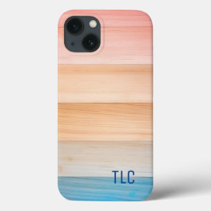 Case-Mate iPhone Case Cute Gradient coloré texture motif en bois
