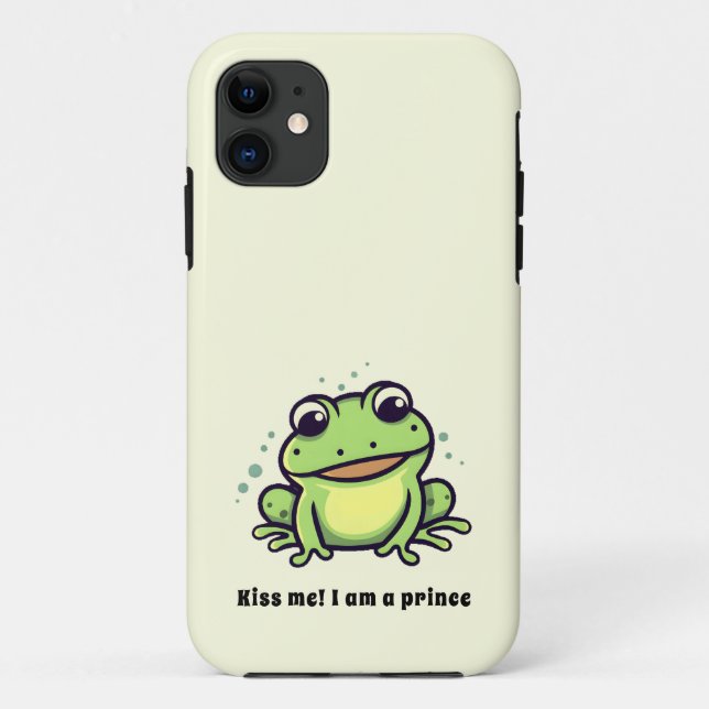 Coques Case-Mate iPhone Cute grenouille m'embrasser (Dos)