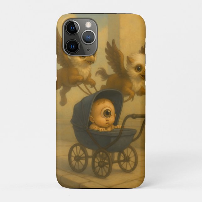 Coques Case-Mate iPhone Cute Griffins & Baby Cyclops Mythologie Imaginaire (Dos)