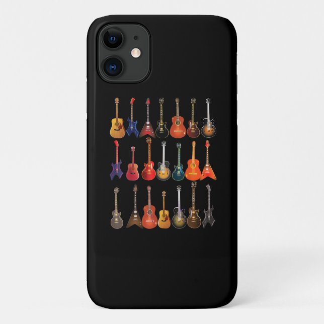 Coques Case-Mate iPhone Cute Guitar Rock and Roll Musical Instruments (Dos)