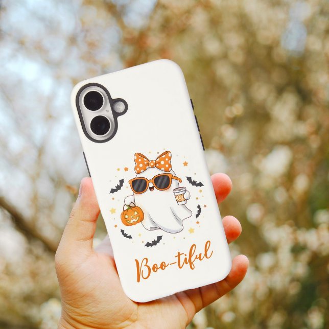 Coques Case-Mate iPhone Cute Halloween Ghost Citrouille épice personnalisé (Créateur téléchargé)