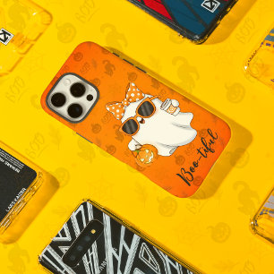 Coque iPhone 16 Pro Max Cute Halloween Ghost Citrouille épice personnalisé