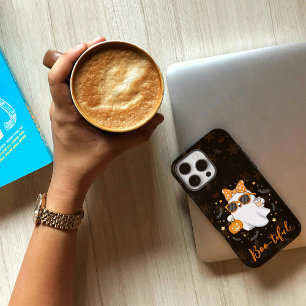 Coque iPhone 16 Pro Max Cute Halloween Ghost Citrouille épice personnalisé
