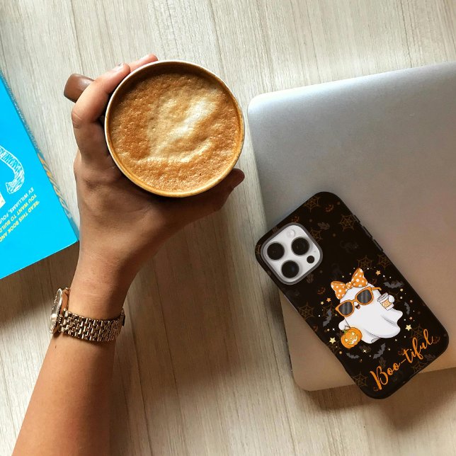Coques Case-Mate iPhone Cute Halloween Ghost Citrouille épice personnalisé (Créateur téléchargé)