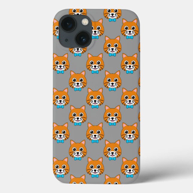 Coques Case-Mate iPhone Cute Happy Ginger Cat avec Papillon (Verso)