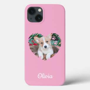 Case-Mate iPhone Case Cute Heart Pet Photo & Chien Empreintes de pattes,