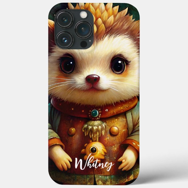 Coques Case-Mate iPhone Cute Hedgehog Name (Verso)