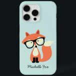 Coque iPhone 15 Pro Max Cute Hipster Red Fox<br><div class="desc">Belle illustration d'un renard portant des lunettes de lecture.</div>