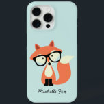 Coque iPhone 15 Pro Max Cute Hipster Red Fox<br><div class="desc">Belle illustration d'un renard portant des lunettes de lecture.</div>