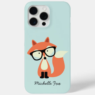Coque iPhone 15 Pro Max Cute Hipster Red Fox