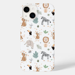 Coque Case-Mate iPhone Cute Jungle Rainforest Animaux Motif