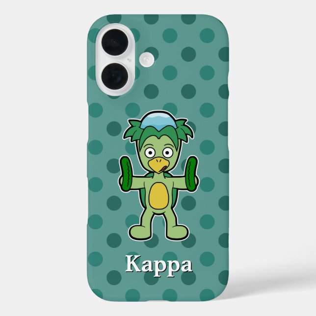 Coques Case-Mate iPhone Cute Kappa avec concombres (Verso)