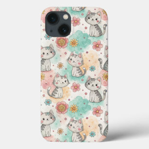 Case-Mate iPhone Case Cute kawaii chat motif pastel