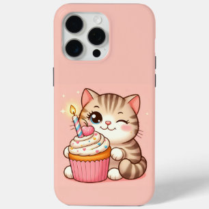 Coque Case-Mate iPhone Cute Kawaii chaton avec Cupcake