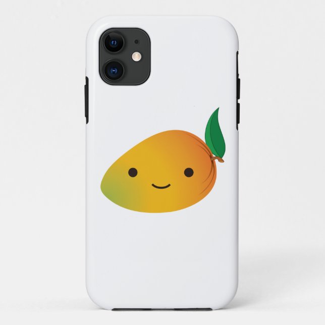 Coques Case-Mate iPhone Cute Kawaii Mango souriant (Dos)