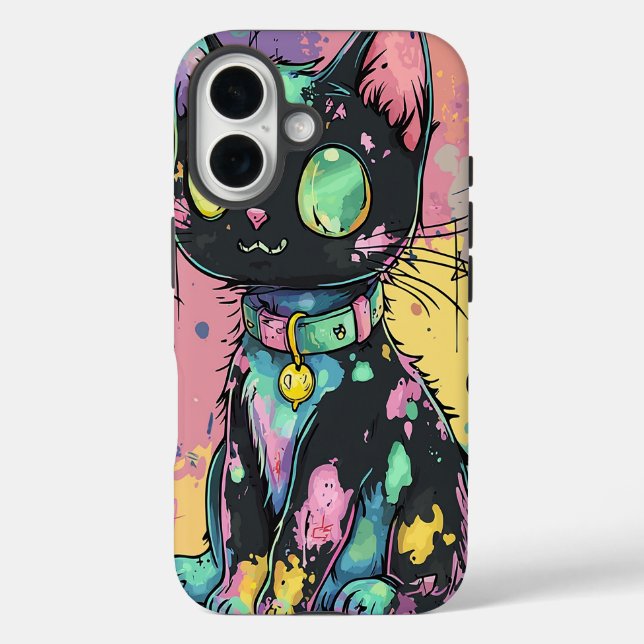 Coques Case-Mate iPhone Cute Kawaii Pastel Goth Patchwork Gothique Déplais (Verso)