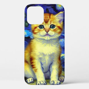 Case-Mate iPhone Case Cute Kitten Starry Night Van Gogh