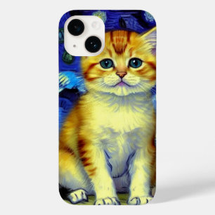 Coque Case-Mate iPhone Cute Kitten Starry Night Van Gogh