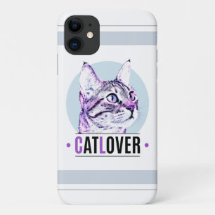 Case-Mate iPhone Case Cute Kitty Face Amoureux des chats rose et noir