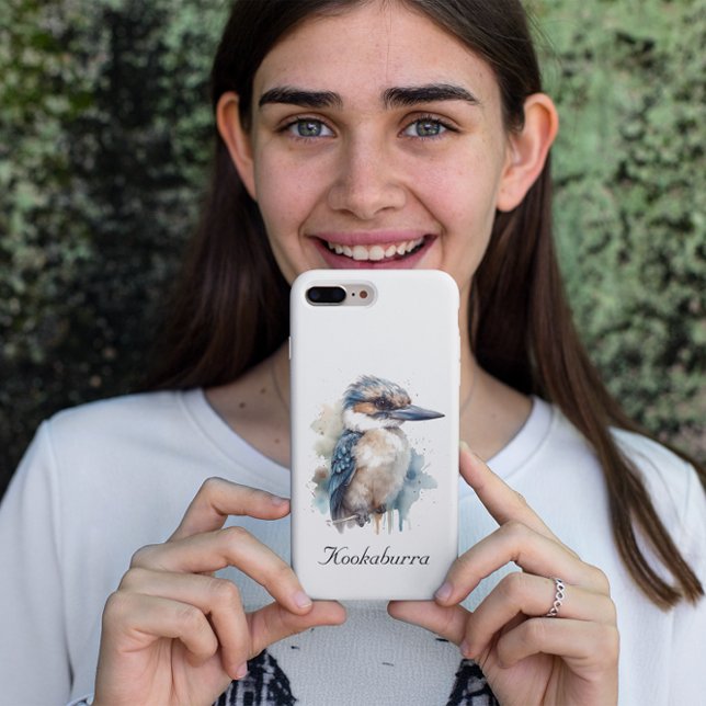 Coques Case-Mate iPhone Cute Kookaburra sur une branche, personnalisé (Créateur téléchargé)