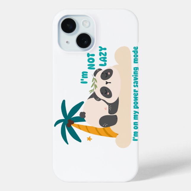 Coques Case-Mate iPhone Cute lazy panda (Verso)
