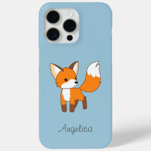 Coque Case-Mate iPhone Cute Little Fox sur Blue