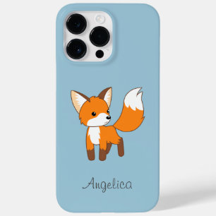 Coque Case-Mate iPhone Cute Little Fox sur Blue