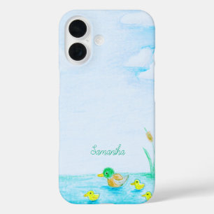 Coque Pour iPhone 16 Cute Mallard Duck Personnalisé