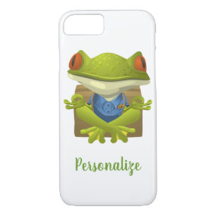 Case-Mate iPhone Case Cute Méditation Illustrée Grenouille verte