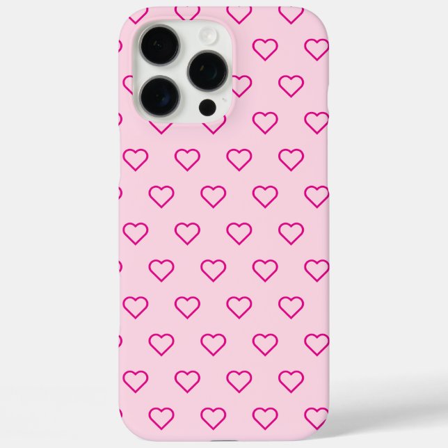 Coques Case-Mate iPhone Cute Minimal Rose Heart Motif tendance (Verso)