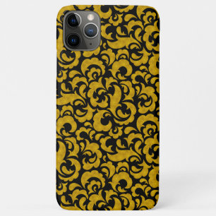 Case-Mate iPhone Case Cute noir doré motifs floraux sans couture