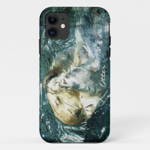 Coque Case-Mate Pour iPhone Cute Otter Wildlife Art Animal Cellulaire Téléphon