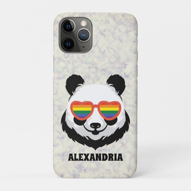 Coques Case-Mate iPhone Cute Ours Panda | Arc en ciel | LGBTQ (Dos)