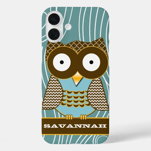 Coques Case-Mate iPhone Cute Owl Moorish Zig Zag Motif Choisissez votre co (Verso)