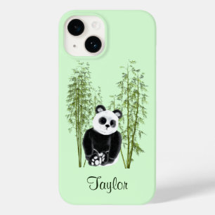 Coques Pour iPhone Cute Panda assise en bambou