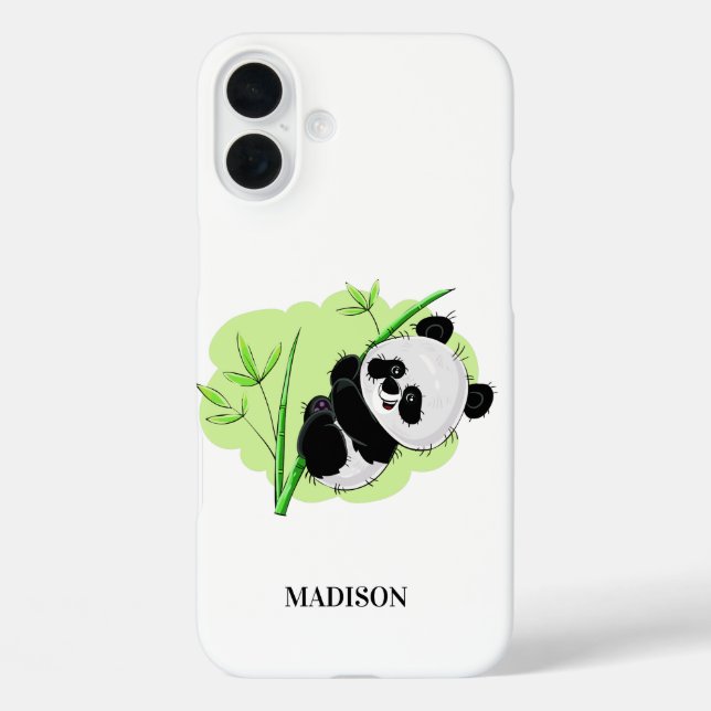 Coques Case-Mate iPhone Cute Panda dossiers de téléphone de nom personnali (Verso)