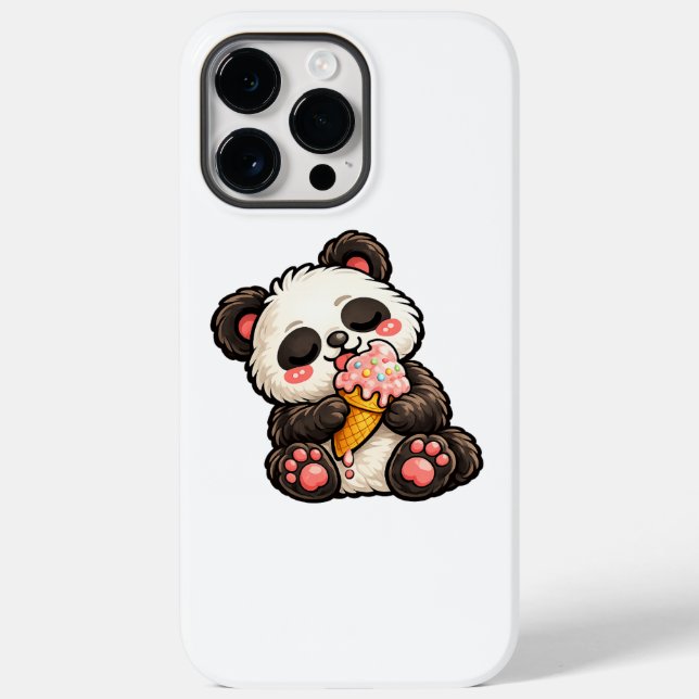Coques Case-Mate iPhone Cute Panda Ice Cream (Verso)