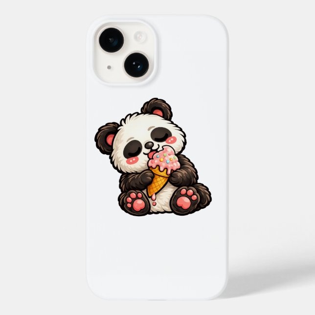 Coques Case-Mate iPhone Cute Panda Ice Cream (Verso)
