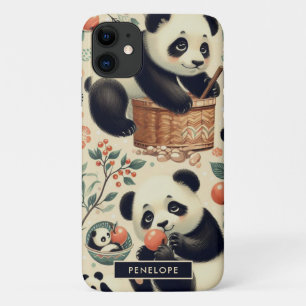 Case-Mate iPhone Case Cute Panda Vintage Peinture sans joint