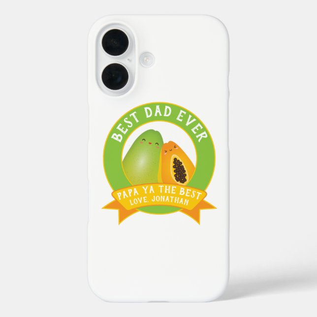 Coques Case-Mate iPhone Cute Papa Ya Le Meilleur Jeu De Fruits Drôle Pour  (Verso)