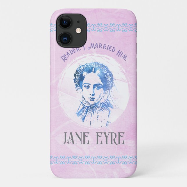 Coques Case-Mate iPhone Cute Pink Jane Eyre Portrait Reader Je L'Ai Marié (Dos)