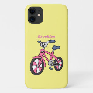 Case-Mate iPhone Case Cute pink kids bicycle cartoon illustration